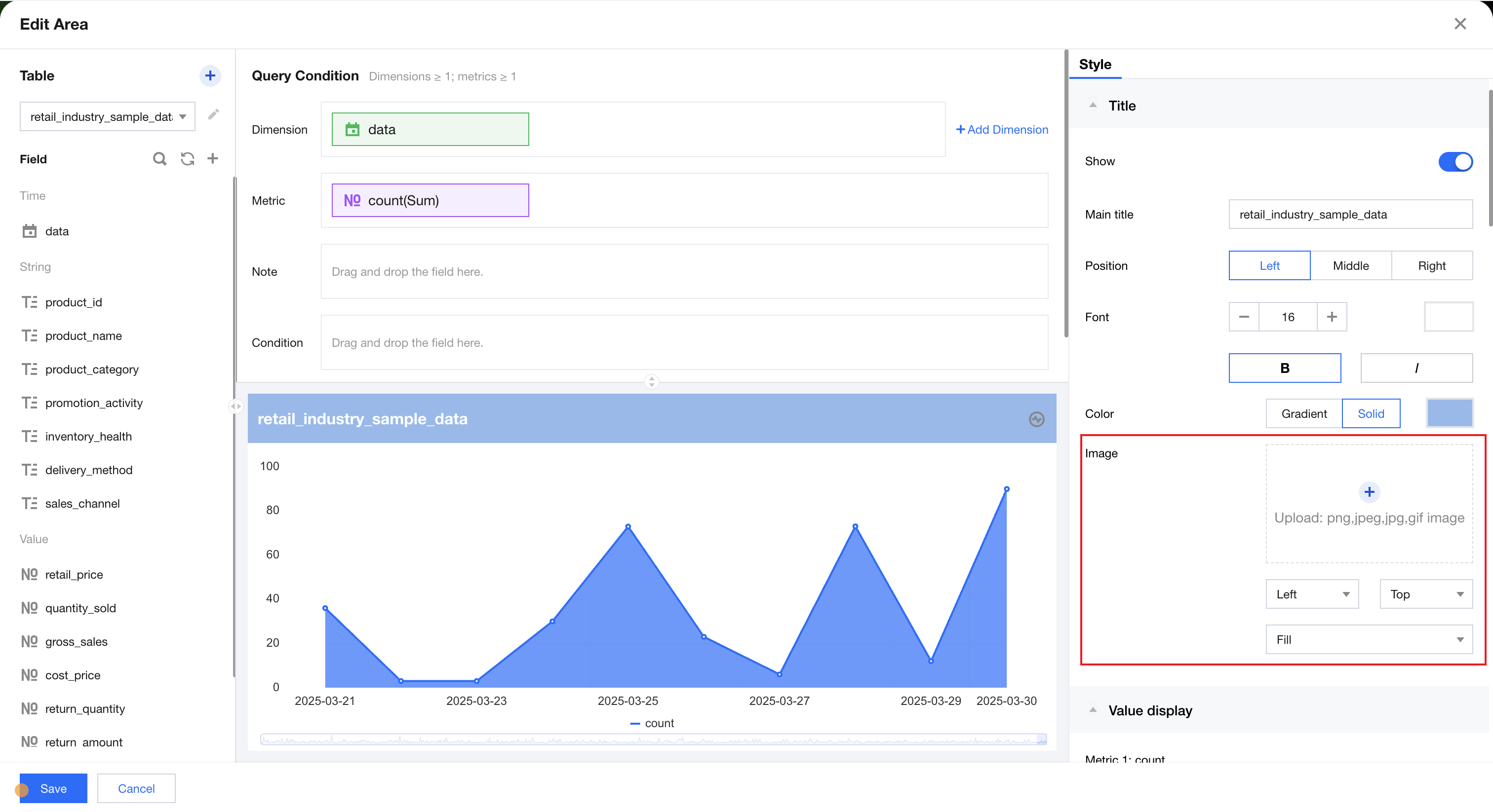 Click to upload title background image