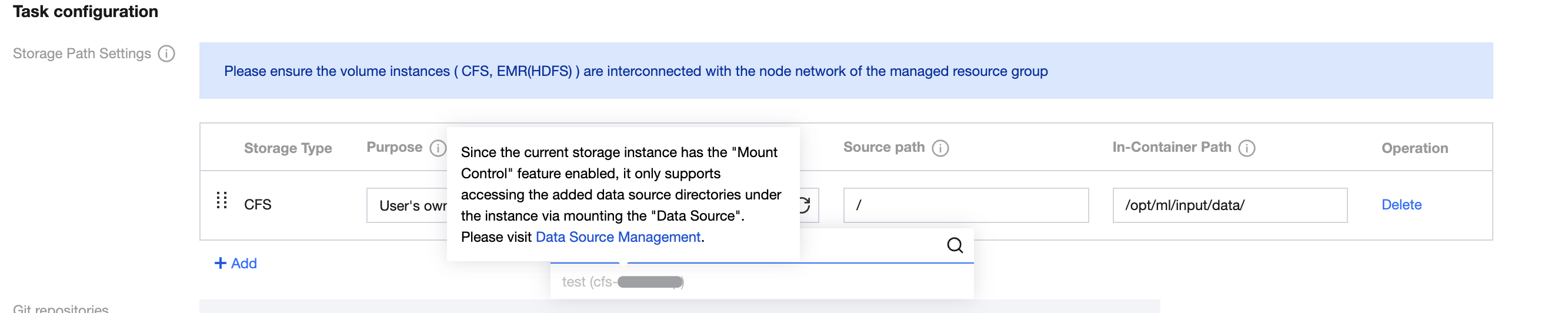 Enable restricted prompt message