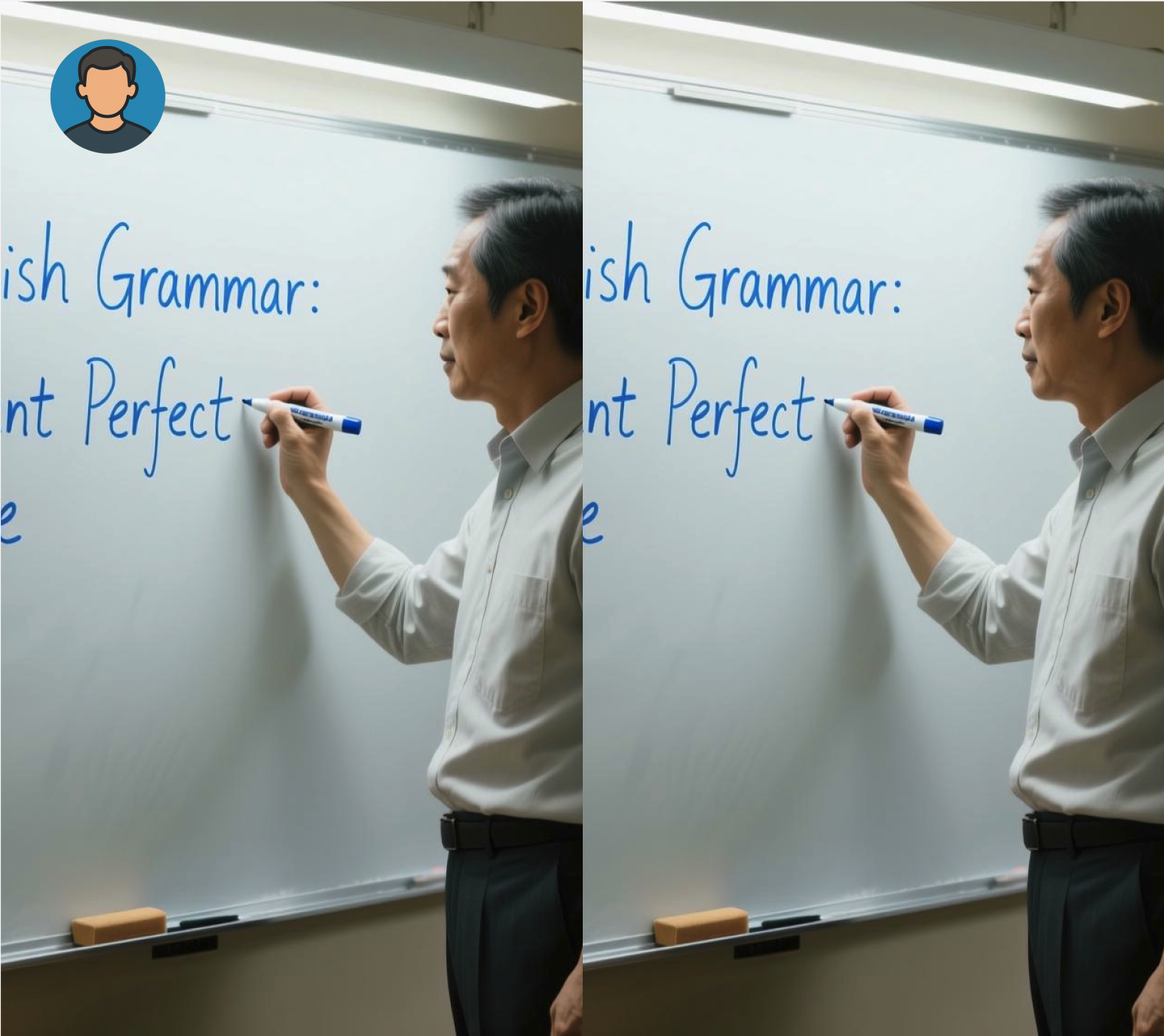 Left: original video. Right: erasing effect.