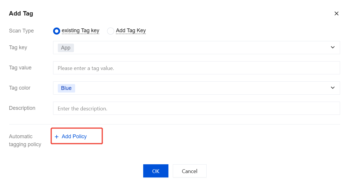 Auto-tagging Policy