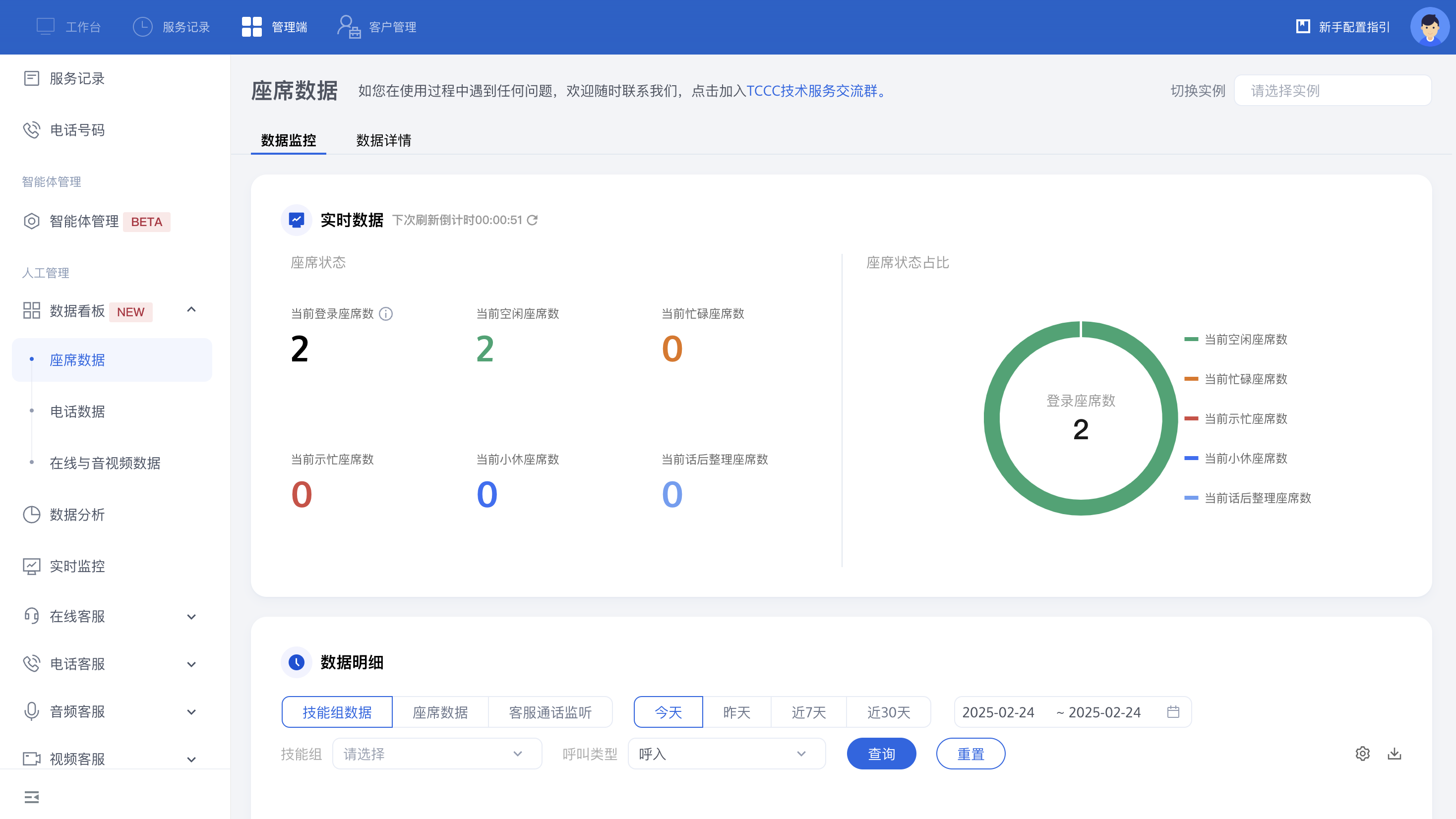 语音电话管理端