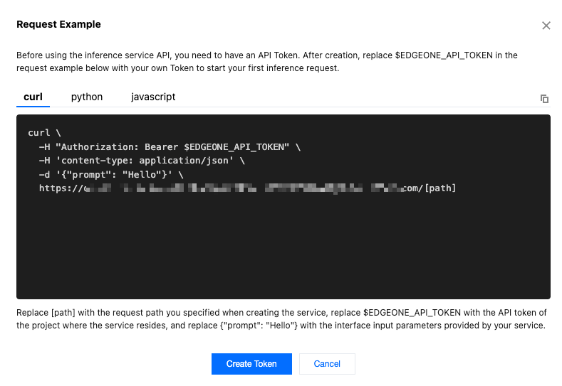 Request Example